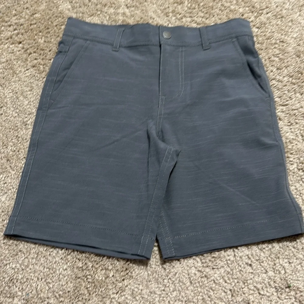 Hanna Andersson Gray Chino Shorts Boys 6-7 NWT